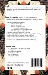 Back of the Juliette Downloadable Pattern by 3 Dog Design Co Quilt Patterns