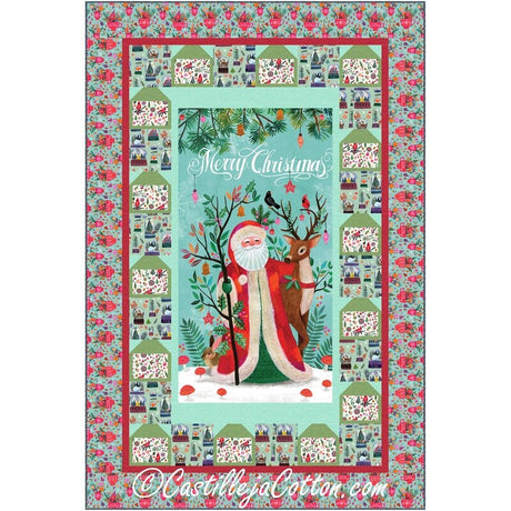 Santa In The Woods Downloadable Pattern by Castilleja Cotton