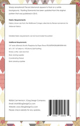 Back of the Floating Diamonds Downloadable Pattern by 3 Dog Design Co Quilt Patterns