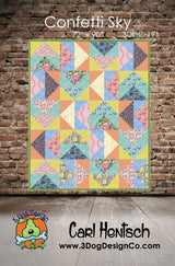 Confetti Sky Downloadable Pattern by 3 Dog Design Co Quilt Patterns