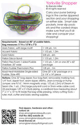 Back of the Yorkville Shopper by Among Brendas Quilts and Bags