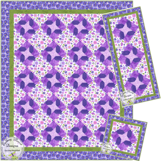 Pressed Flowers Downloadable Pattern by Cathey Marie Designs