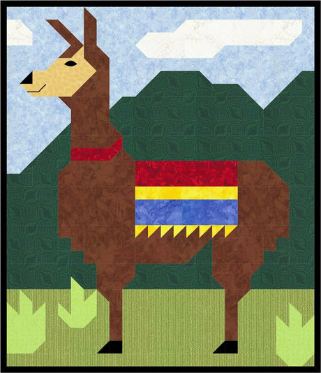 Llama Quilt Pattern by Counted Quilts