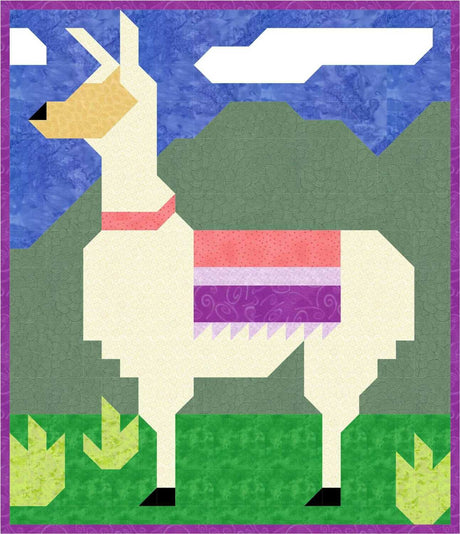Llama Quilt Pattern by Counted Quilts