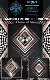 Diamond Ombre Illusions Quilt Pattern by Kwilt Art