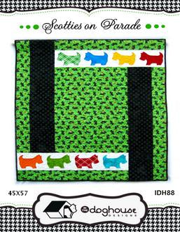 Scotties On Parade Quilt Pattern by In The Doghouse Designs