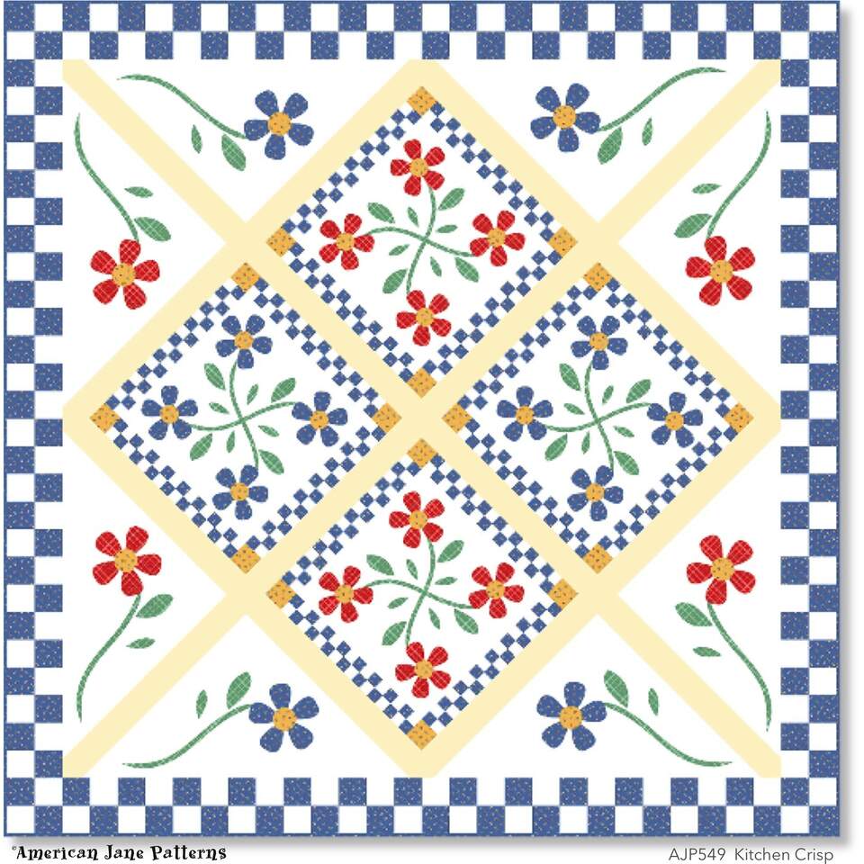 Kitchen Crisp Quilt Pattern by American Jane Patterns