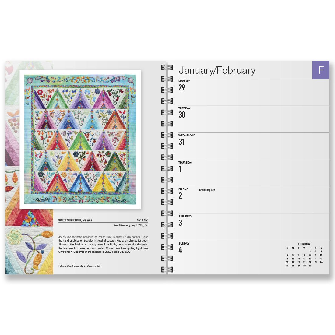 2024 Quilt Art Engagement Calendar Quilting Books Patterns and Notions