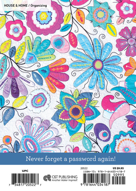 Floral Magic Password Keeper by C & T Publishing