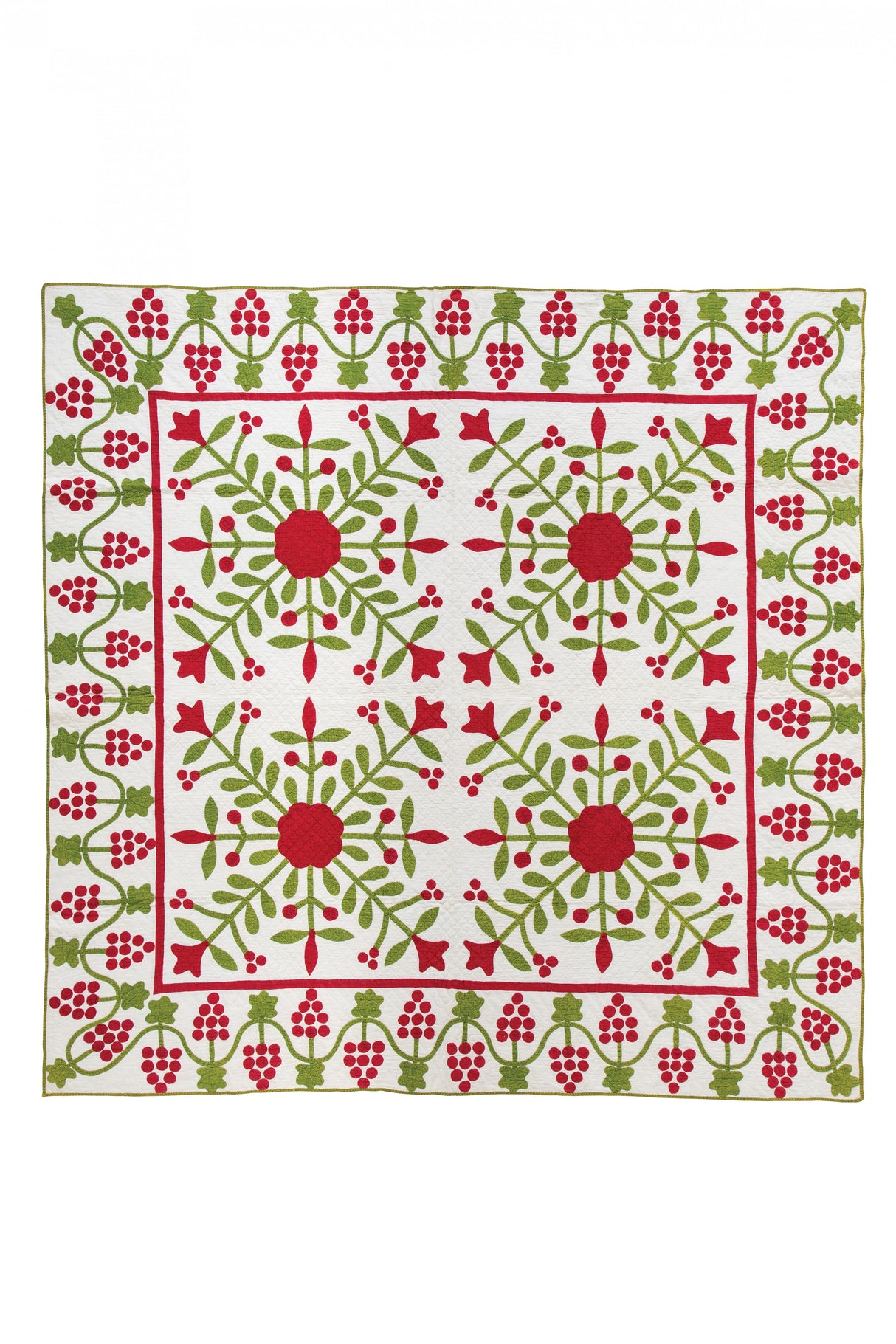 2024 Wall Calendar Red & Green Antique Quilts from the Poos Collection by C & T Publishing