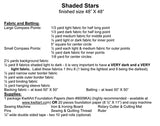 Shaded Stars Quilt Pattern