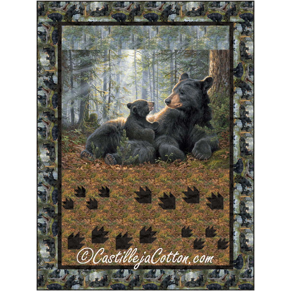 Mama Bear And Cub Downloadable Pattern by Castilleja Cotton