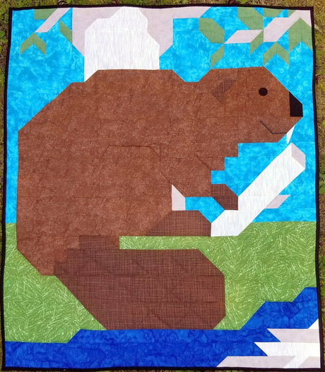 Beaver Quilt Pattern by Counted Quilts
