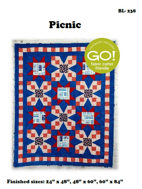 Picnic Downloadable Pattern by Beaquilter
