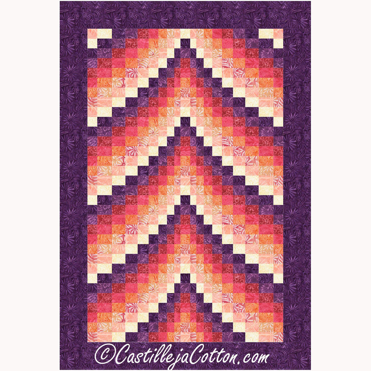 Sunset Mountains Downloadable Pattern By Castilleja Cotton