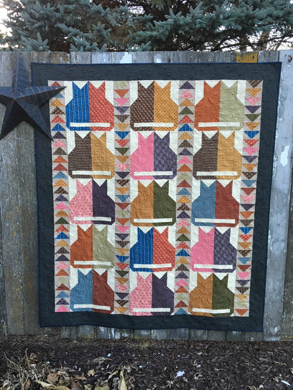 Scrappy Catz Lap Quilt Pattern by Snuggles Quilts