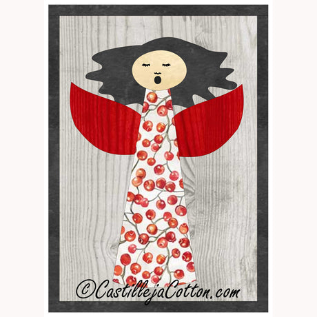 Angel Mug Rug Downloadable Pattern By Castilleja Cotton