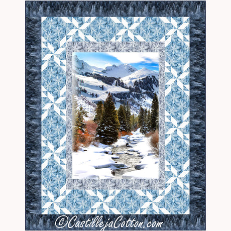 Snowflake Mountains Downloadable Pattern by Castilleja Cotton