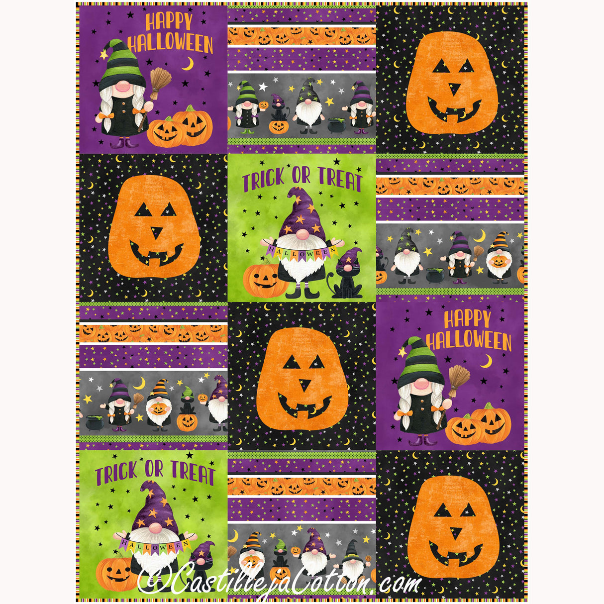 Gnomes Halloween Downloadable Pattern By Castilleja Cotton