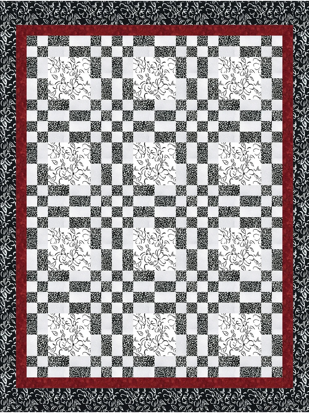 Four Square Quilt Pattern by Quilting Renditions