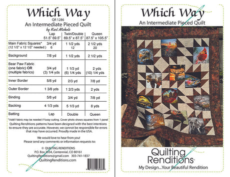 Which Way Downloadable Pattern by Quilting Renditions