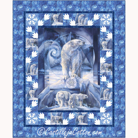 Frosty Polar Bears Downloadale Pattern by Castilleja Cotton