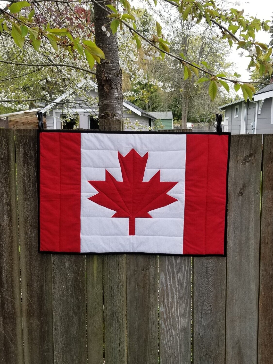 Canadian Flag Quilt Pattern by Counted Quilts