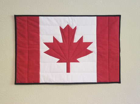 Canadian Flag Quilt Pattern by Counted Quilts