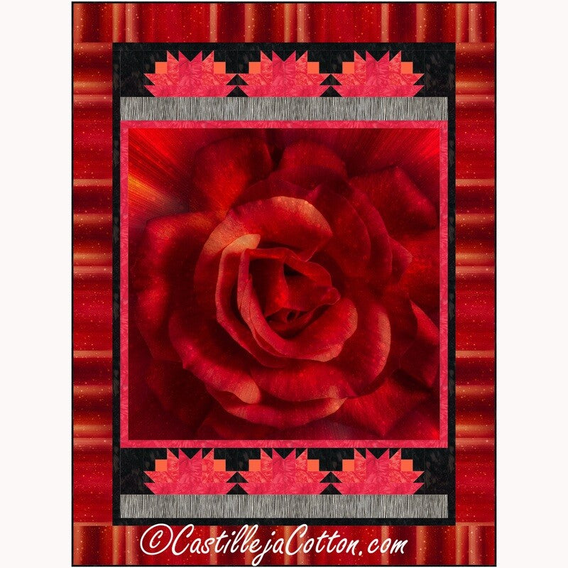 Roses Are Red Downloadable Pattern By Castilleja Cotton
