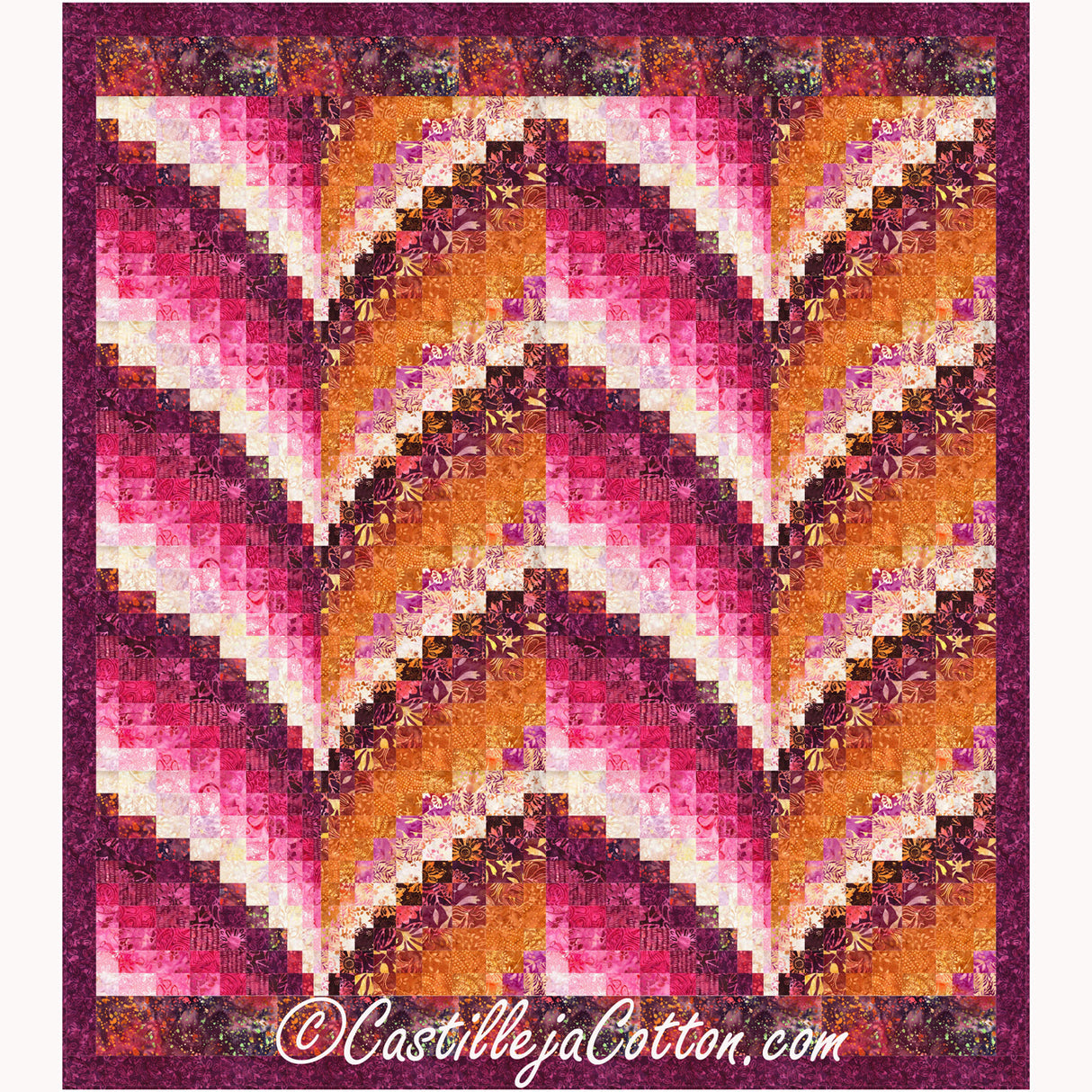 Vineyard Valleys and Hills Downloadable Pattern By Castilleja Cotton