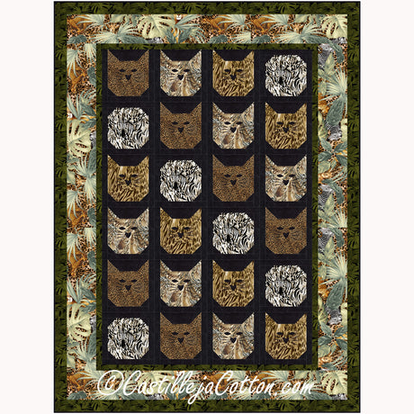 Wild Cats Downloadable Pattern by Castilleja Cotton