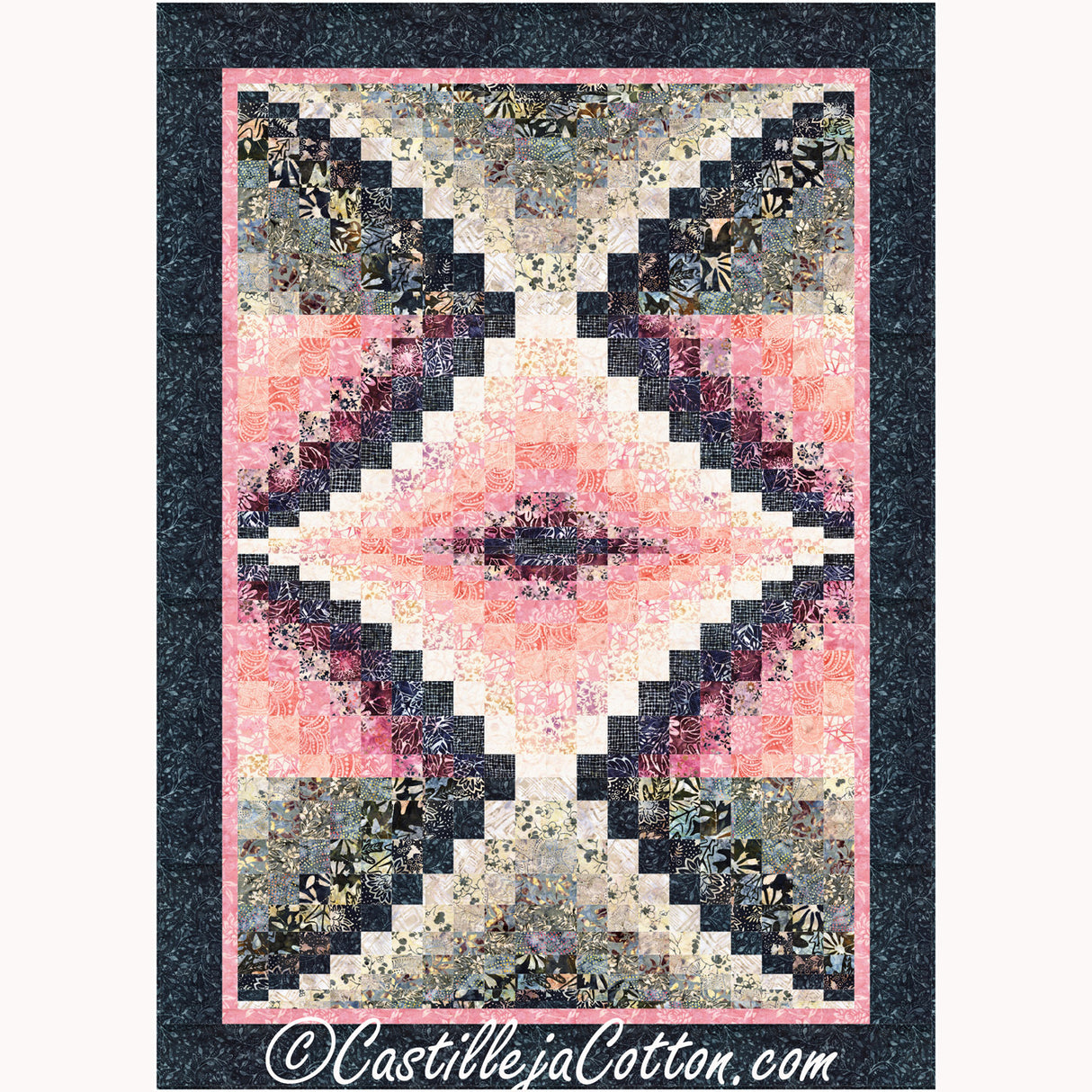 Center Diamond Downloadable Pattern by Castilleja Cotton