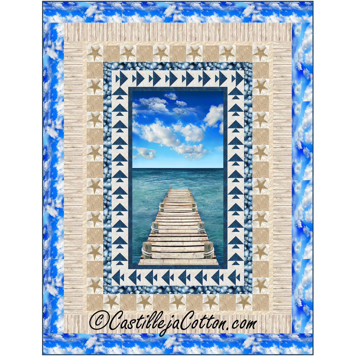 Dock To Heaven Twin Downloadable Pattern By Castilleja Cotton