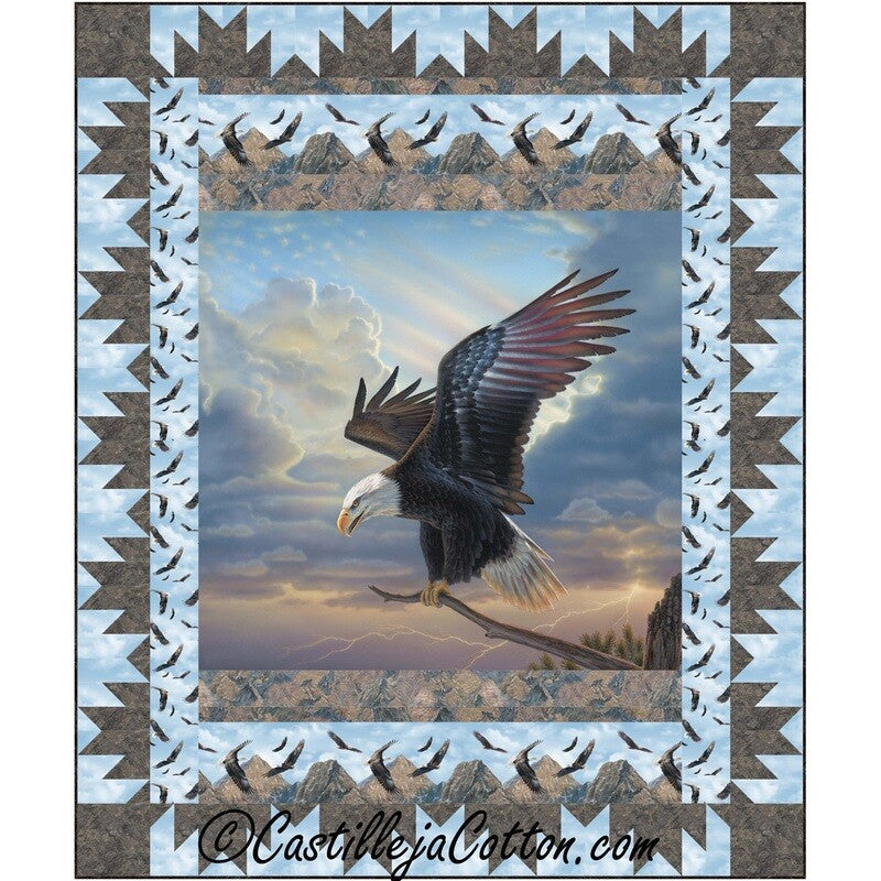 Eagle Landing Downloadale Pattern by Castilleja Cotton