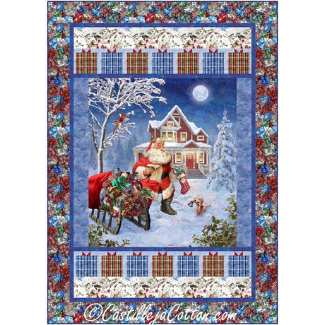 Santa And His Sleigh Downloadable Pattern by Castilleja Cotton