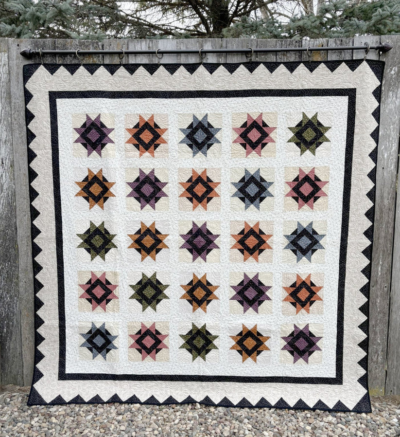 Stars Ablaze Downloadable Pattern by Snuggles Quilts