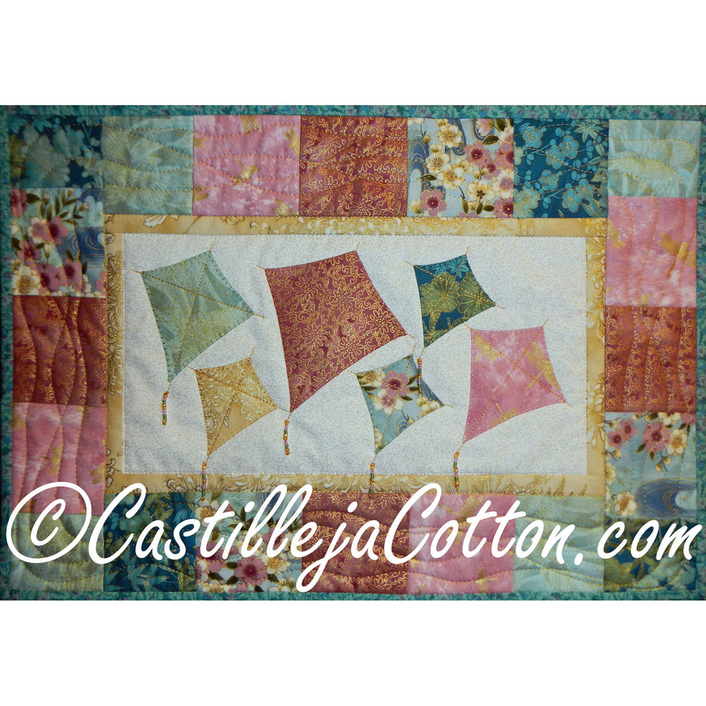 Kite Bol Pattern Kites Blowing in the Wind Downloadable Pattern – Quilting Books ...