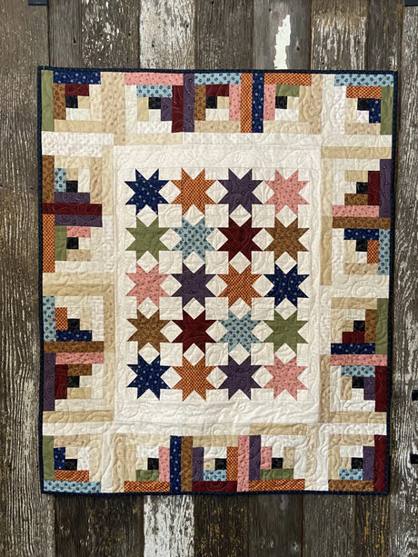 Cabin Stars Downloadable Pattern by Snuggles Quilts