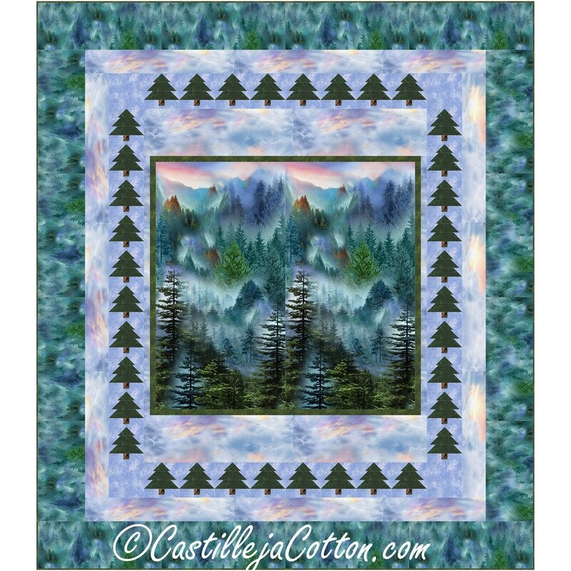 Mountain Forest Queen Downloadable Pattern by Castilleja Cotton