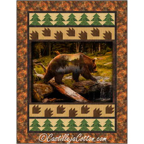 Forest Bear Downloadale Pattern by Castilleja Cotton