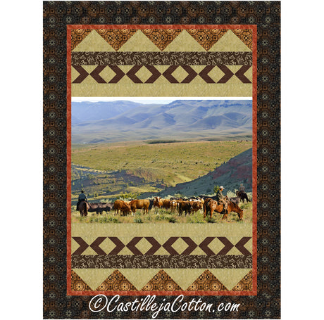 Cattle RounUp Downloadable Pattern By Castilleja Cotton