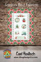 Santa’s Best Friends Downloadable Pattern by 3 Dog Design Co Quilt Patterns