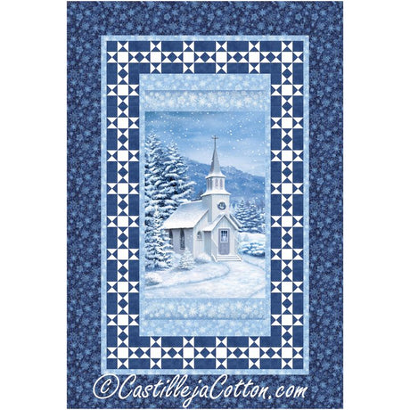 Church in the Snow Downloadable Pattern By Castilleja Cotton