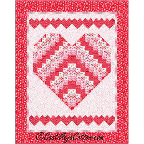 Sweet Hearts Lap Downloadable Pattern By Castilleja Cotton