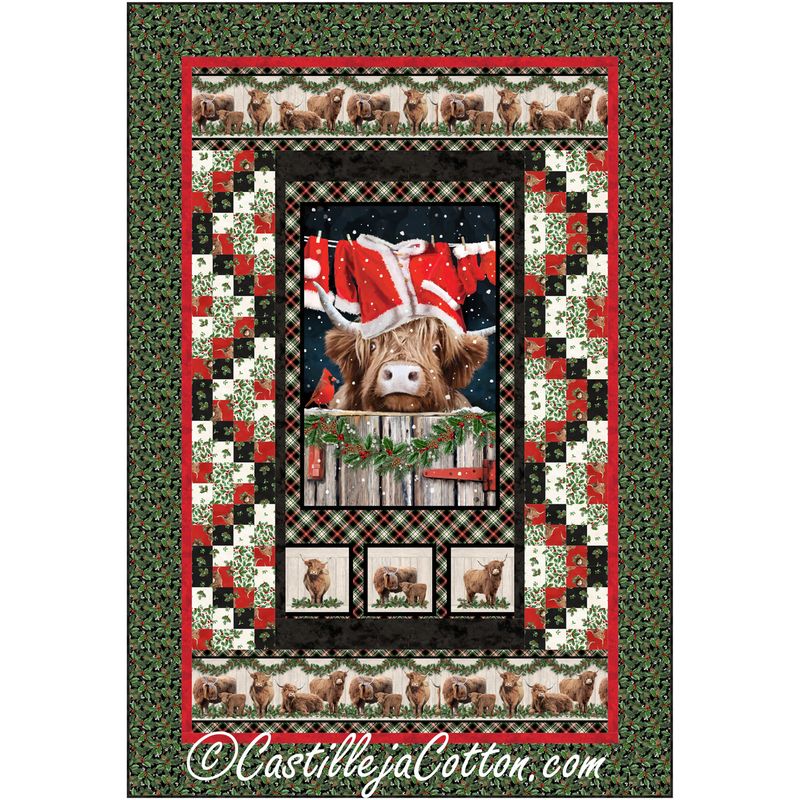 Christmas Cows Downloadable Pattern By Castilleja Cotton