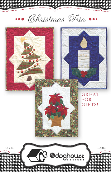 Christmas Trio Quilt Pattern by In The Doghouse Designs