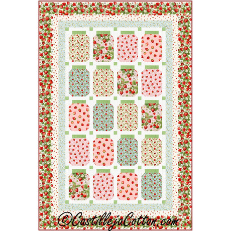 Berry Sweet Jars Downloadable Pattern by Castilleja Cotton