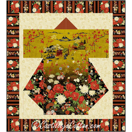 Lotus Panel Kimono Downloadable Pattern by Castilleja Cotton