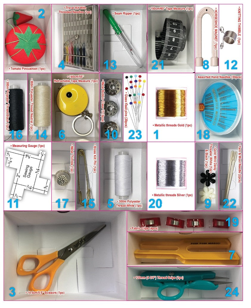 Hemline Hand Sewing Needles: Wool & Yarn - 2pcs Hemline Hand Sewing Needles: Wool & Yarn - 2pcs