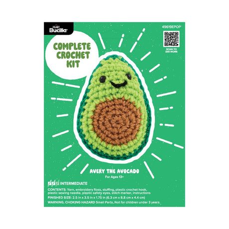 Bucilla Amigurumi Crochet Kit Avocado Quilt Pattern by Plaid Enterprises